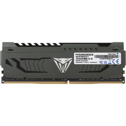 Оперативная память DDR4 8Gb 3600MHz Patriot PVS48G360C8 Viper Steel RTL Gaming PC4-28800 CL18 DIMM 288-pin 1.35В с радиатором Ret [PVS48G360C8]