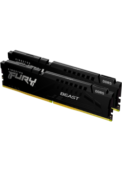 Память оперативная/ Kingston 32GB 5600MHz DDR5 CL40 DIMM (Kit of 2) FURY Beast Black