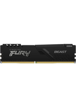 Память оперативная/ Kingston 8GB 3200MHz DDR4 CL16 DIMM FURY Beast Black