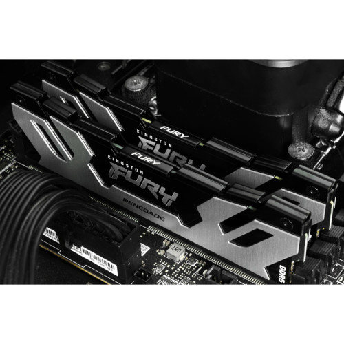 Память оперативная/ Kingston 64GB 6400MT/s DDR5 CL32 DIMM (Kit of 2) FURY Renegade Silver XMP