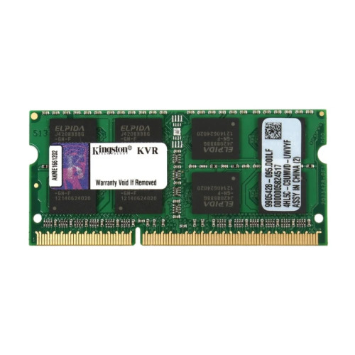 Память оперативная Kingston 8GB 1600MT/s DDR3 Non-ECC CL11 SODIMM (Select Regions ONLY)