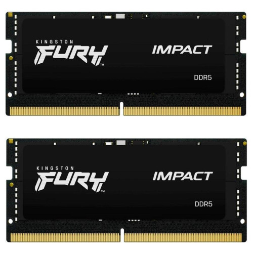 Память оперативная/ Kingston 32GB 5600MHz DDR5 CL40 SODIMM (Kit of 2) FURY Impact Память оперативная/ Kingston 32GB 5600MHz DDR5 CL40 SODIMM (Kit of 2) FURY Impact