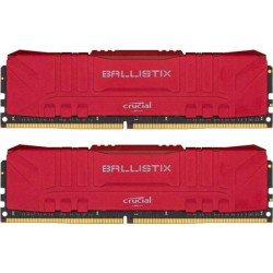 Память оперативная/ Crucial 32GB Kit (16GBx2) DDR4 3000MT/s CL15 Unbuffered DIMM 288 pin Ballistix Red
