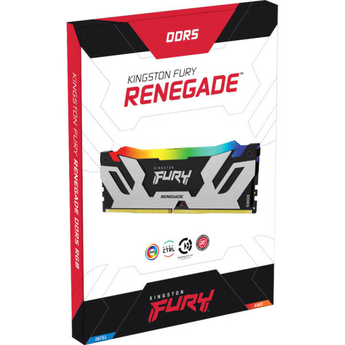 Память оперативная/ Kingston 32GB 8000MT/s DDR5 CL38 DIMM (Kit of 2) FURY Renegade RGB XMP
