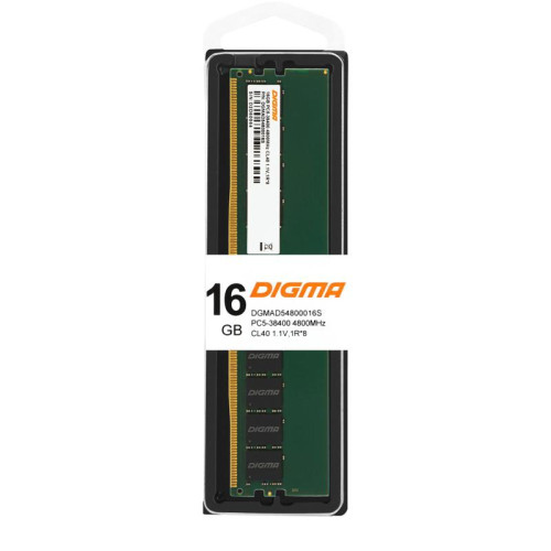 Оперативная память DDR5 16Gb 4800MHz Digma DGMAD54800016S RTL PC5-38400 CL40 DIMM 288-pin 1.1В single rank Ret [DGMAD54800016S]