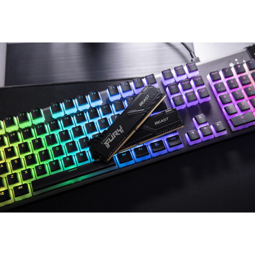 Память оперативная/ Kingston 8GB 3200MT/s DDR4 CL16 DIMM FURY Beast Black (Select Regions ONLY)