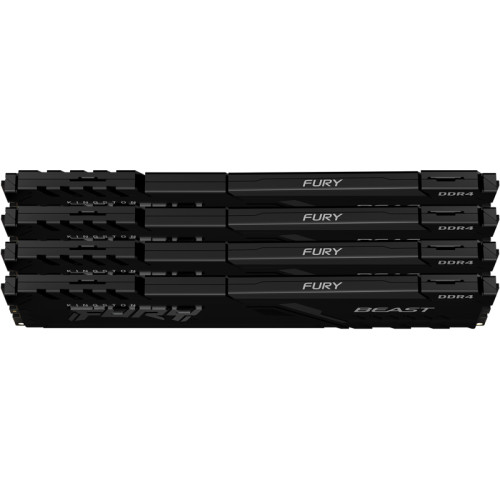 Память оперативная Kingston 32GB 3200MT/s DDR4 CL16 DIMM (Kit of 4) FURY Beast Black