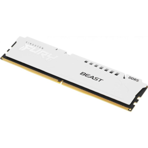 Оперативная память DDR5 16GB 6800MHz Kingston KF568C34BWE-16 Fury Beast White Expo RTL Gaming PC5-54400 CL34 DIMM 288-pin 1.4В kit dual rank с радиатором Ret