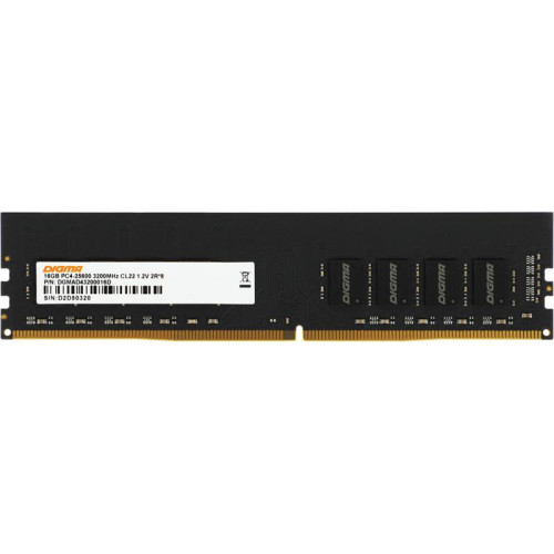 Оперативная память DDR4 16Gb 3200MHz Digma DGMAD43200016D RTL PC4-25600 CL22 DIMM 288-pin 1.2В dual rank Ret [DGMAD43200016D]