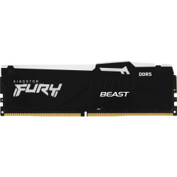 Память оперативная/ Kingston 128GB 5600MT/s DDR5 CL40 DIMM (Kit of 4) FURY Beast RGB XMP