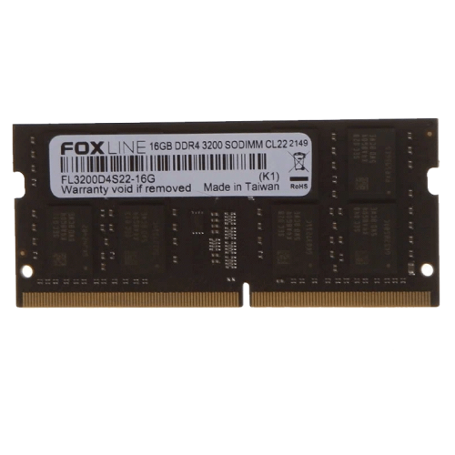 Память оперативная/ Foxline SODIMM 16GB 3200 DDR4 CL22 (2Gb*8)