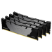 Память оперативная/ Kingston 128GB 3600MHz DDR4 CL18 DIMM (Kit of 4) FURY Renegade Black