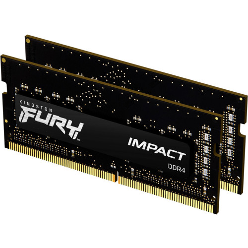 Память оперативная/ Kingston 16GB 2666MHz DDR4 CL15 SODIMM (Kit of 2) FURY Impact Память оперативная/ Kingston 16GB 2666MHz DDR4 CL15 SODIMM (Kit of 2) FURY Impact