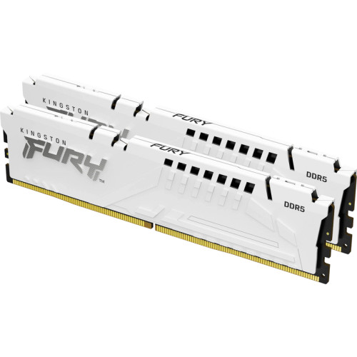 Память оперативная/ Kingston 32GB 5200MT/s DDR5 CL36 DIMM (Kit of 2) FURY Beast White EXPO