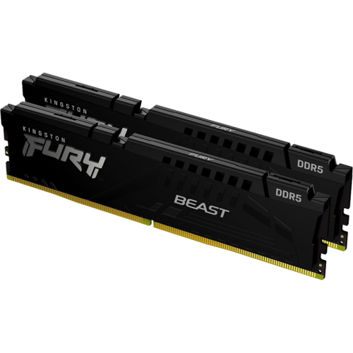 Память оперативная/ Kingston 64GB 5200MT/s DDR5 CL40 DIMM (Kit of 2) FURY Beast Black