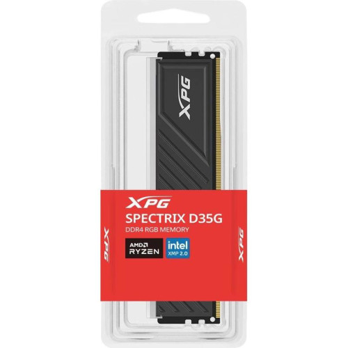 Память DDR4 8GB 3600MHz A-Data AX4U36008G18I-SBKD35G XPG Spectrix D35G RGB RTL PC4-28800 CL18 DIMM 288-pin 1.35В dual rank с радиатором Ret