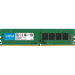 Память оперативная/ Crucial 32GB DDR4 2666 MT/s (PC4-21300) CL19 DR x8 Unbuffered DIMM 288pin