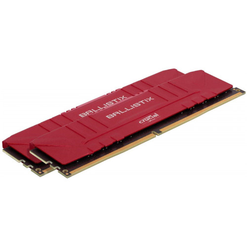 Память оперативная/ Crucial 64GB Kit (32GBx2) DDR4 3200MT/s CL16 Unbuffered DIMM 288 pin Ballistix Red Память оперативная/ Crucial 64GB Kit (32GBx2) DDR4 3200MT/s CL16 Unbuffered DIMM 288 pin Ballistix Red
