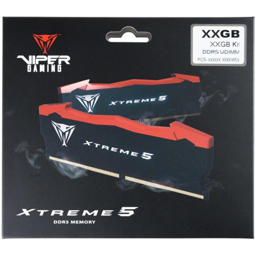 Оперативная память DDR5 2x24GB 8200MHz Patriot PVX548G82C38K Viper Xtreme 5 RTL Gaming PC5-65600 CL38 DIMM ECC 288-pin 1.45В с радиатором Ret [PVX548G82C38K]