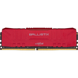 Память оперативная/ Crucial 8GB DDR4 3000MT/s CL15 Unbuffered DIMM 288pin Ballistix Red