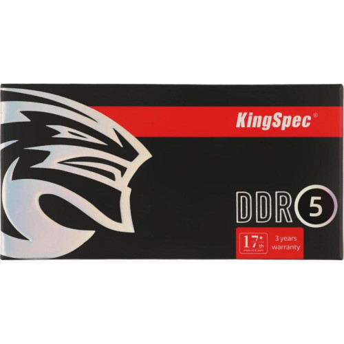 Оперативная память DDR5 32GB 5200MHz Kingspec KS5200D5N11032G RTL PC5-41600 CL40 SO-DIMM 288-pin 1.1В single rank Ret [KS5200D5N11032G]