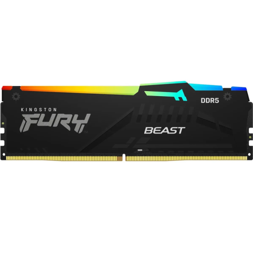 Память оперативная/ Kingston 16GB 5600MT/s DDR5 CL36 DIMM FURY Beast RGB EXPO