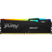 Память оперативная/ Kingston 128GB 5600MT/s DDR5 CL40 DIMM (Kit of 4) FURY Beast RGB XMP