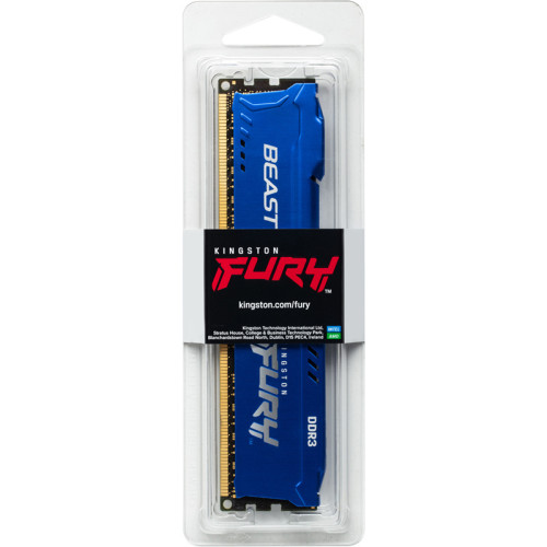 Память оперативная/ Kingston 4GB 1600MHz DDR3 CL10 DIMMFURYBeastBlue Память оперативная/ Kingston 4GB 1600MHz DDR3 CL10 DIMMFURYBeastBlue