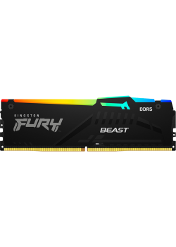 Память оперативная/ Kingston 32GB 5600MT/s DDR5 CL40 DIMM FURY Beast RGB