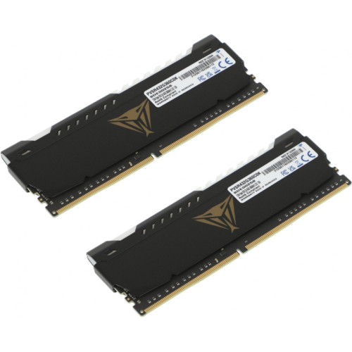 Оперативная память DDR4 2x16Gb 3600MHz Patriot PVSR432G360C0K Viper Steel RGB RTL Gaming PC4-24000 CL20 DIMM 288-pin 1.35В dual rank с радиатором Ret [PVSR432G360C0K]