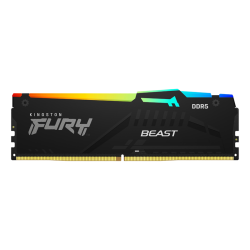 Память оперативная/ Kingston 64GB 5200MHz DDR5 CL40 DIMM (Kit of 2) FURY Beast RGB
