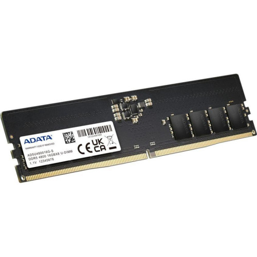 Оперативная память DDR5 16GB 4800MHz A-Data AD5U480016G-S RTL PC5-38400 CL40 DIMM 288-pin 1.1В single rank Ret [AD5U480016G-S]