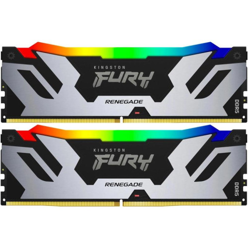 Оперативная память DDR5 2x24GB 7200MHz Kingston KF572C38RSAK2-48 Fury Renegade XMP RGB RTL Gaming PC5-57600 CL38 DIMM 288-pin 1.45В kit single rank с радиатором Ret [KF572C38RSAK2-48]