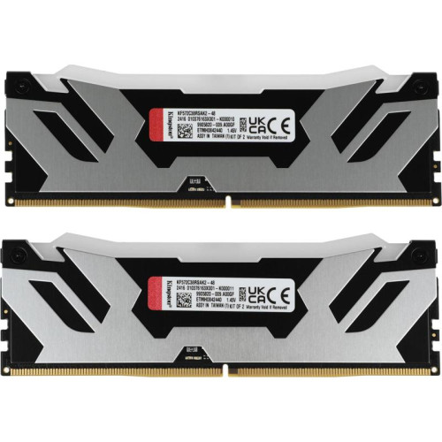 Оперативная память DDR5 2x24GB 7200MHz Kingston KF572C38RSAK2-48 Fury Renegade XMP RGB RTL Gaming PC5-57600 CL38 DIMM 288-pin 1.45В kit single rank с радиатором Ret [KF572C38RSAK2-48]