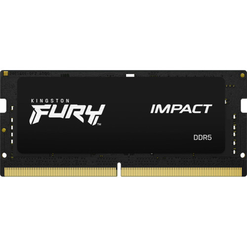 Память оперативная/ Kingston 16GB 6000MT/s DDR5 CL38 SODIMM FURY Impact XMP