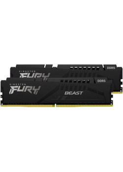 Память оперативная/ Kingston 16GB 6000MT/s DDR5 CL36 DIMM (Kit of 2) FURY Beast Black EXPO