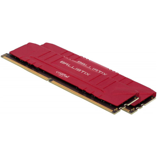 Память оперативная/ Crucial 64GB Kit (32GBx2) DDR4 3200MT/s CL16 Unbuffered DIMM 288 pin Ballistix Red Память оперативная/ Crucial 64GB Kit (32GBx2) DDR4 3200MT/s CL16 Unbuffered DIMM 288 pin Ballistix Red