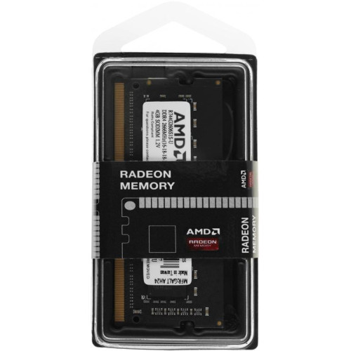 Оперативная память DDR4 4Gb 2666MHz AMD R744G2606S1S-U Radeon R7 Performance Series RTL PC4-21300 CL16 SO-DIMM 260-pin 1.2В Ret [R744G2606S1S-U]