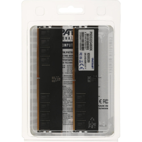 Память DDR5 2x16Gb 4800MHz Patriot PSD532G4800K Signature RTL Gaming PC5-38400 CL40 DIMM 288-pin 1.1В Ret