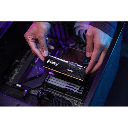 Память оперативная/ Kingston 32GB 5600MT/s DDR5 CL36 DIMM FURY Beast RGB Память оперативная/ Kingston 32GB 5600MT/s DDR5 CL36 DIMM FURY Beast RGB