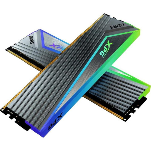 Память DDR5 2x16GB 6400MHz A-Data AX5U6400C3216G-DCCARGY XPG Caster RGB RTL PC5-51200 CL32 DIMM 288-pin 1.4В kit single rank с радиатором Ret