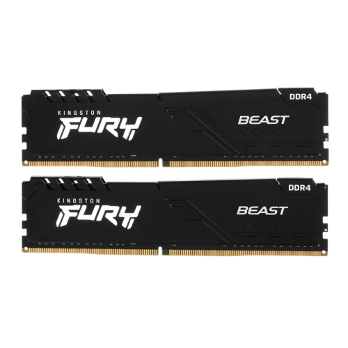 Память оперативная/ Kingston 16GB 3200MT/s DDR4 CL16 DIMM (Kit of 2) FURY Beast Black (Select Regions ONLY)