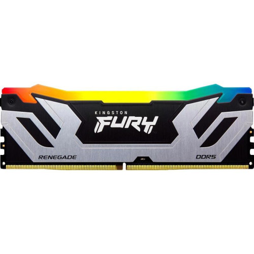 Память оперативная/ Kingston 24GB 8400MT/s DDR5 CL40 CUDIMM FURY Renegade RGB Silver XMP