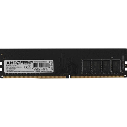 Оперативная память DDR4 8Gb 2133MHz AMD R748G2133U2S-UO Radeon R7 Performance Series OEM PC4-17000 CL15 DIMM 288-pin 1.2В OEM [R748G2133U2S-UO]