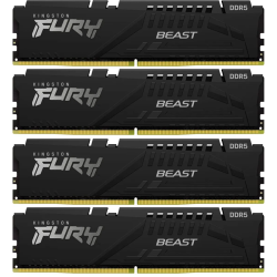 Память оперативная/ Kingston 64GB 6000MT/s DDR5 CL40 DIMM (Kit of 4) FURY Beast Black XMP