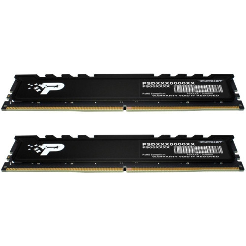 Память DDR5 2x16GB 5600MHz Patriot PSP532G5600KH1 Signature Premium RTL PC5-44800 CL46 DIMM 288-pin 1.1В kit single rank с радиатором Ret
