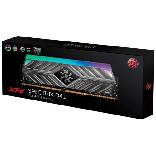 Память DDR4 8GB 3200MHz A-Data AX4U32008G16A-ST41 XPG Spectrix D41 RTL Gaming PC4-25600 CL16 DIMM 288-pin 1.35В с радиатором Ret