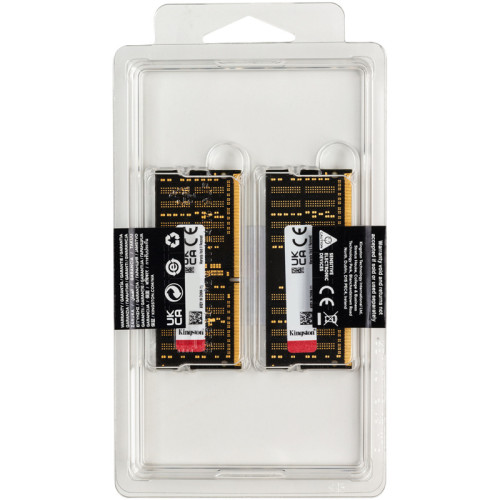 Память оперативная/ Kingston 32GB 2666MHz DDR4 CL15 SODIMM (Kit of 2) 1Gx8 FURY Impact