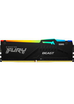 Память оперативная/ Kingston 8GB 5200MT/s DDR5 CL40 DIMM FURY Beast RGB XMP