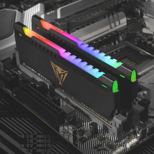 Оперативная память DDR4 2x32GB 3200MHz Patriot PVSR464G320C8K Viper Steel RGB RTL Gaming PC4-25600 CL18 DIMM 288-pin 1.35В dual rank с радиатором Ret [PVSR464G320C8K]